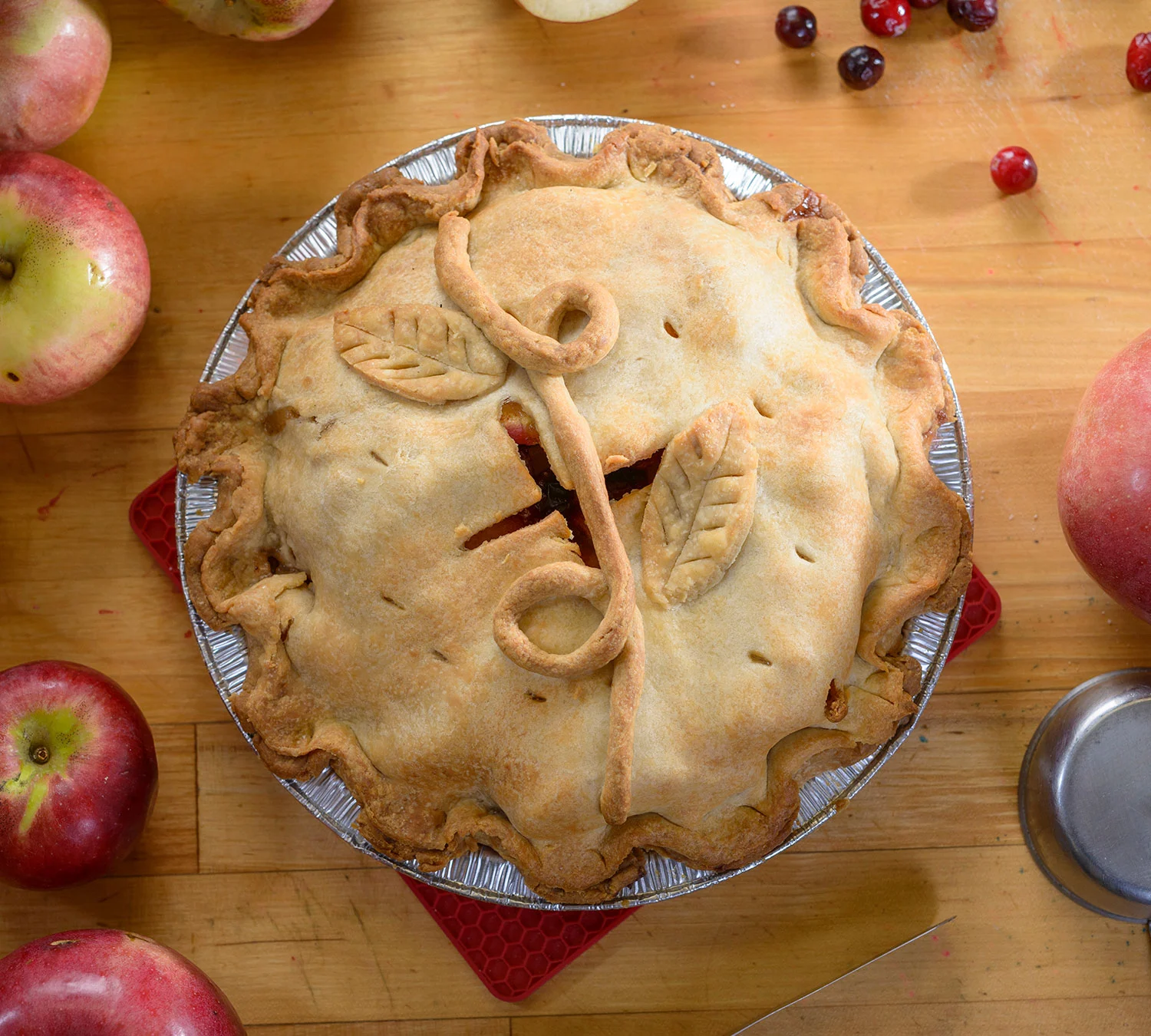 Apple Cranberry Pie